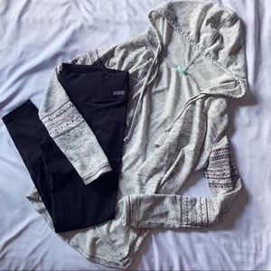 Maurices gray hooded sweater / cardigan